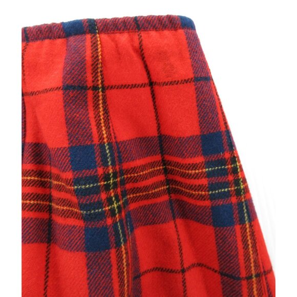 VINTAGE Pendleton Skirt 10 Wool Tartan Pleated A-Line Plaid 70s 80s * - Picture 2 of 9